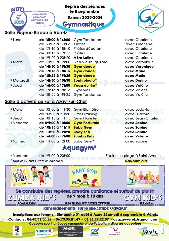 affichegym 2025 2026