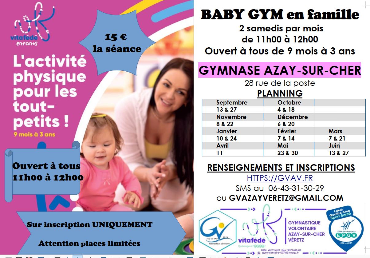 planning babygym en famille 2025 2026
